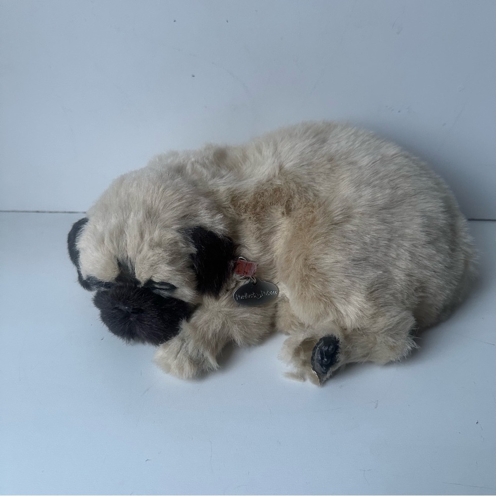 Perfect Petzzz Pug Dog Puppy Soft Breathing Life-like Animal Cream Furry Pet
